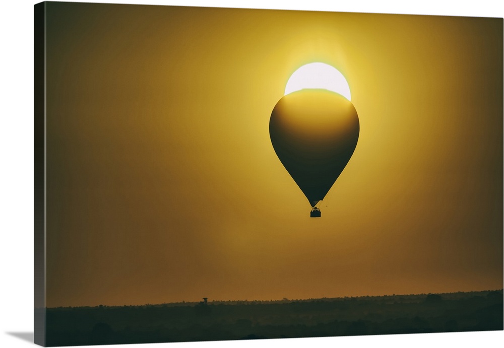 Hot air balloon at sunrise over Bagan, Myanmar