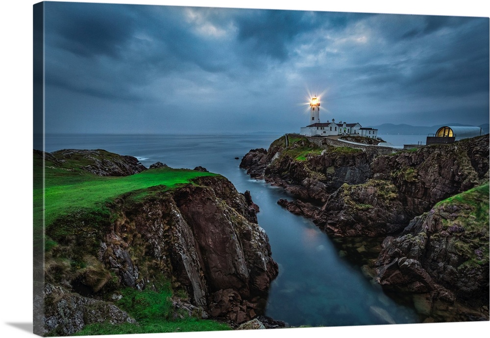 The Fanad Lighthouse on the coast of Northern Ireland.