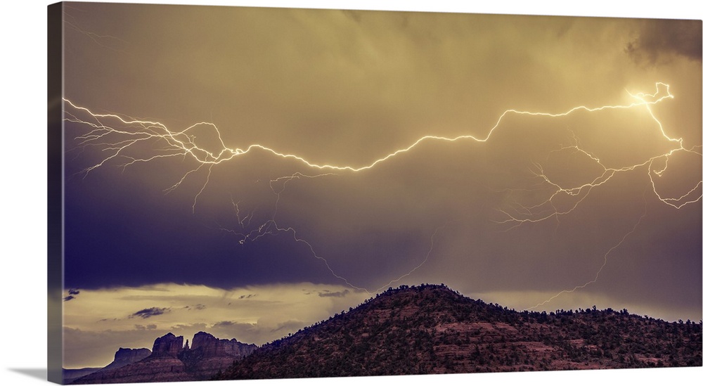 Lightning over Sedona, Arizona