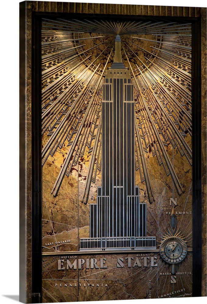 Lobby of the Empire State Building Wall Art, Canvas Prints ...