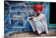 image thumbnail of Man with red turban in the Blue City of Jodhpur, India.