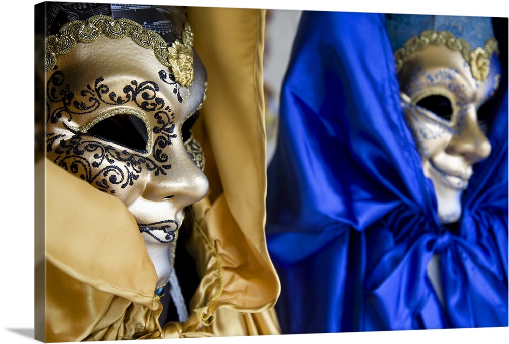 Masks at masquerade time during Carnival, Venice, Italy