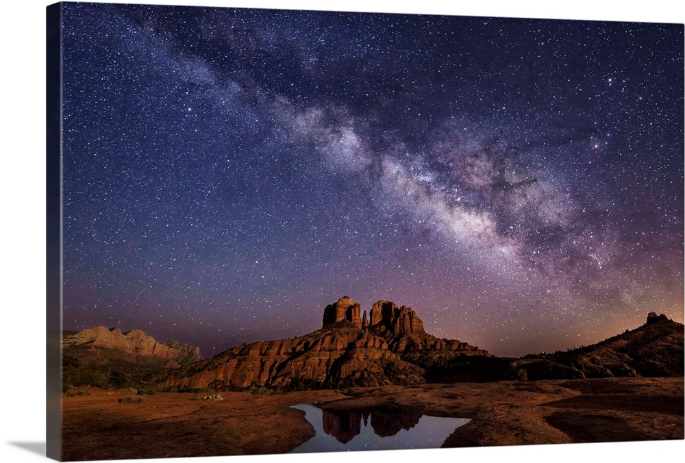 MILKY WAY/ STARS  CANVAS PICTURE WALL ART LARGE 20x30" 1251 NIGHT SKY 