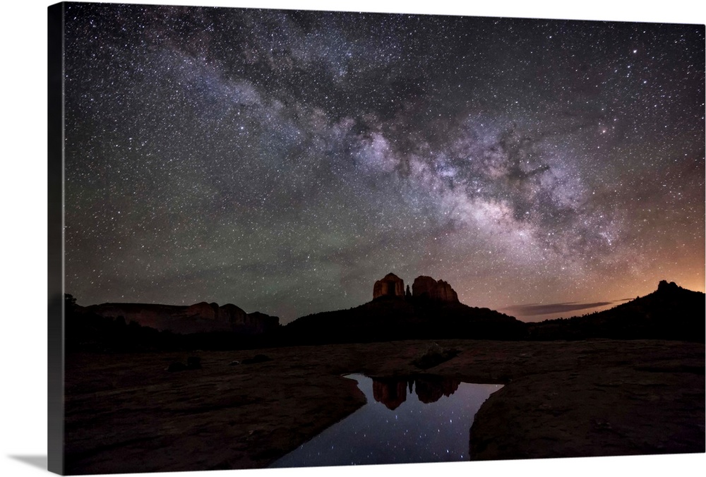 Milky Way over Cathedral Rocks in Sedona.