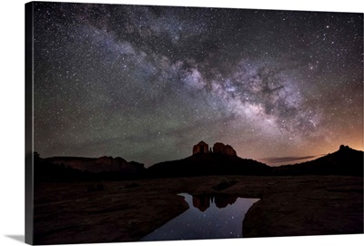 Milky Way over Cathedral Rocks in Sedona
