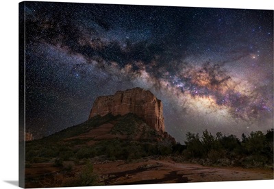 Milky Way Over Cathedral, Sedona, Arizona