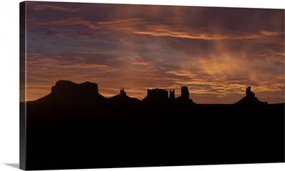 Monument Valley At Sunrise