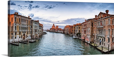 Panorama from the Academia Bridge in Venice, Italy