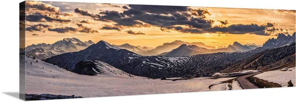 panorama by passau Gau in the Dolomites, Italy