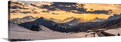 Panorama In Cortina In The Dolomites, Italy