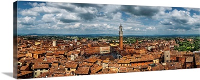 Panorama of Siena, Italy from above