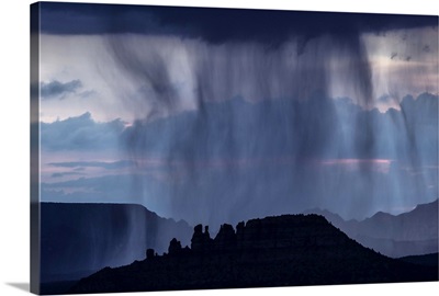 Rain storm over Sedona, Arizona