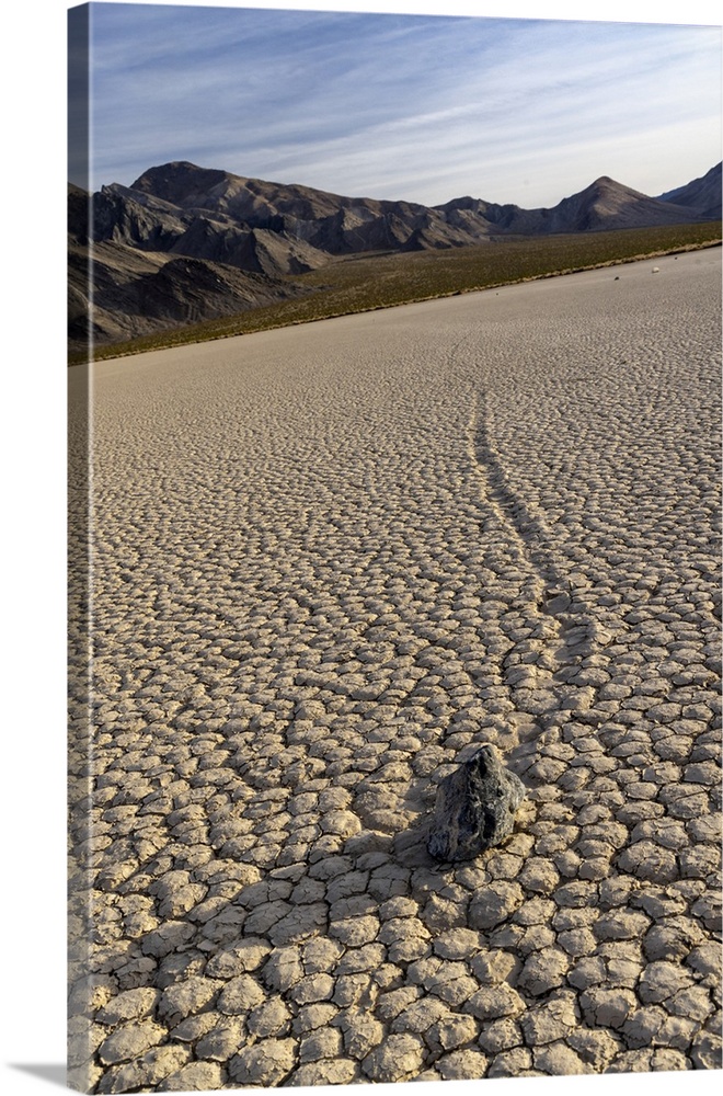 Rock trails at the Racetrack in Death Valley