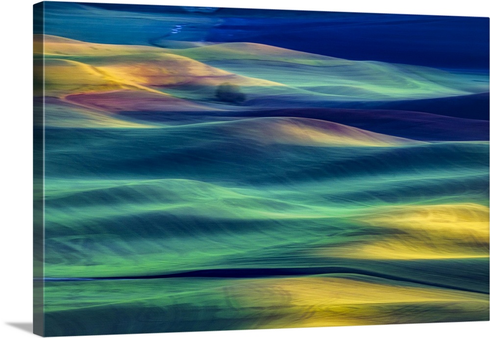 rolling wheatfields of the Palouse, Washington