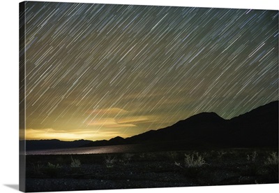 Star trails over Death Valley National Park
