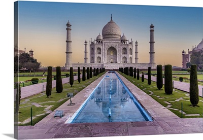 Taj Mahal At Sunrise