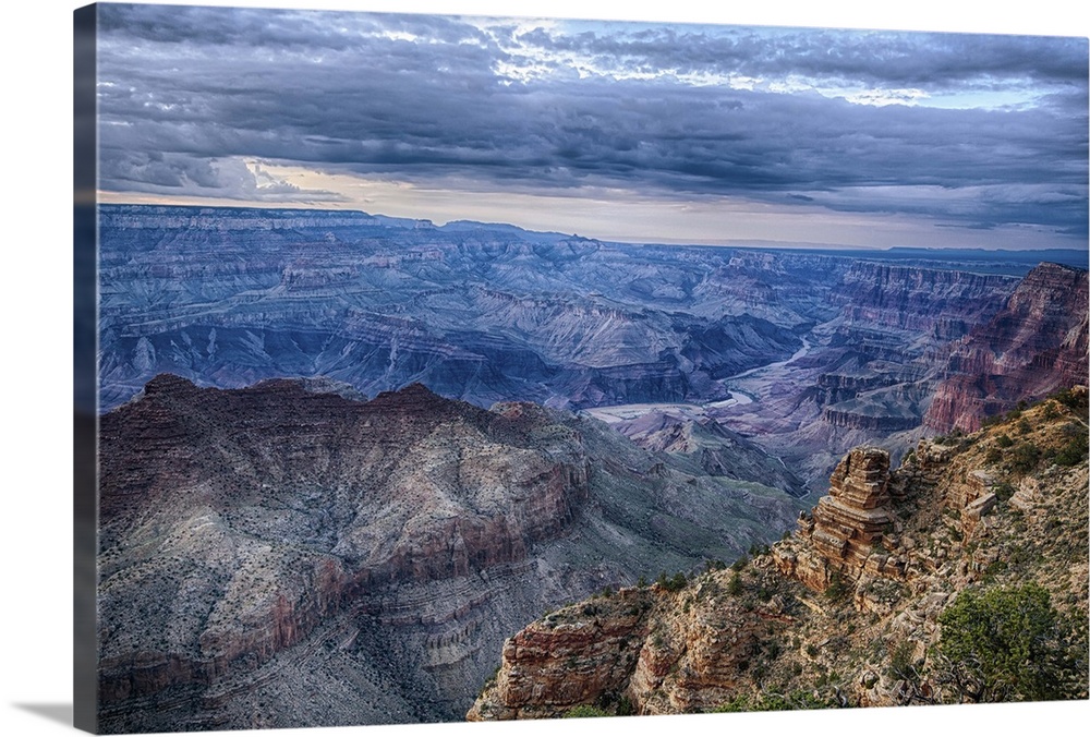 The Grand Canyon at dusk