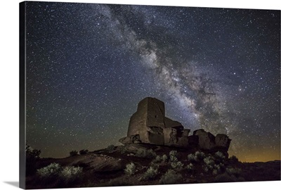 The Milky Way over Palatki Indian Ruins in Arizona