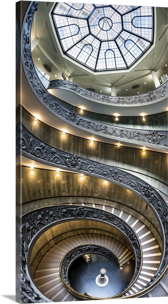 The Momo spiral staircase in the Vatican, Rome