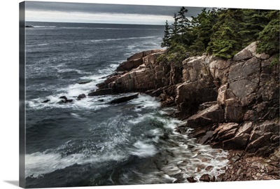 The rocky cliffs of Acadia National Park in Maine