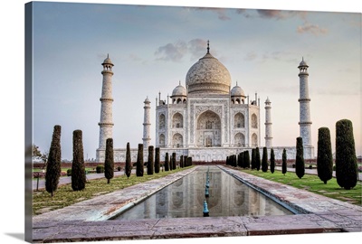 The Taj Mahal At Sunrise