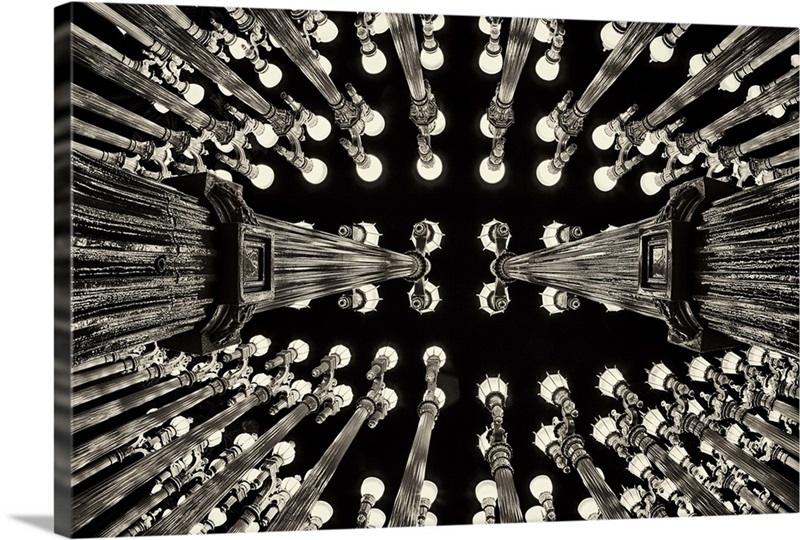 Urban Light lamp post sculpture in Los Angeles Great Big Canvas