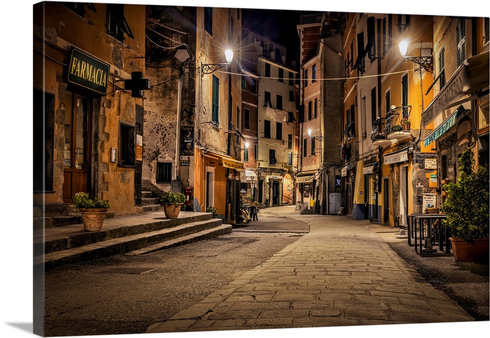 Vernazza after dark in the Cinque terre