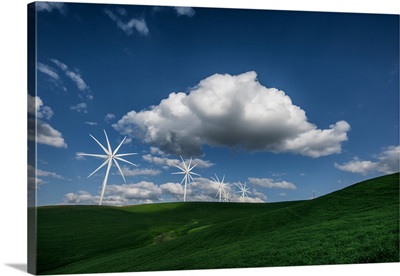 Wind turbines in the Palouse region of Washington