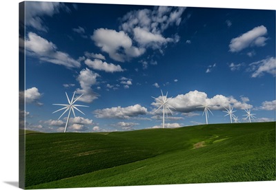 Wind turbines in the Palouse region of Washington
