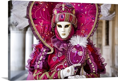 Woman in Masquerade outfit at Carnival in Venice, Italy