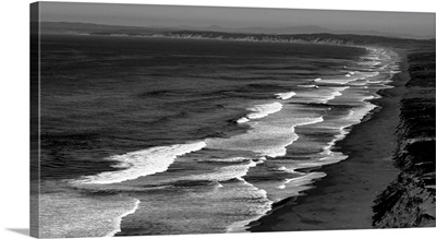 A Long Pristine Strand From The Point Reyes Lighthouse In Northern California