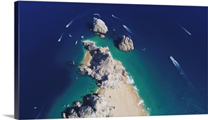 Aerial photograph of the rocks off the tip of the Baja peninsula, Cabo San Lucas, Mexico image thumbnail