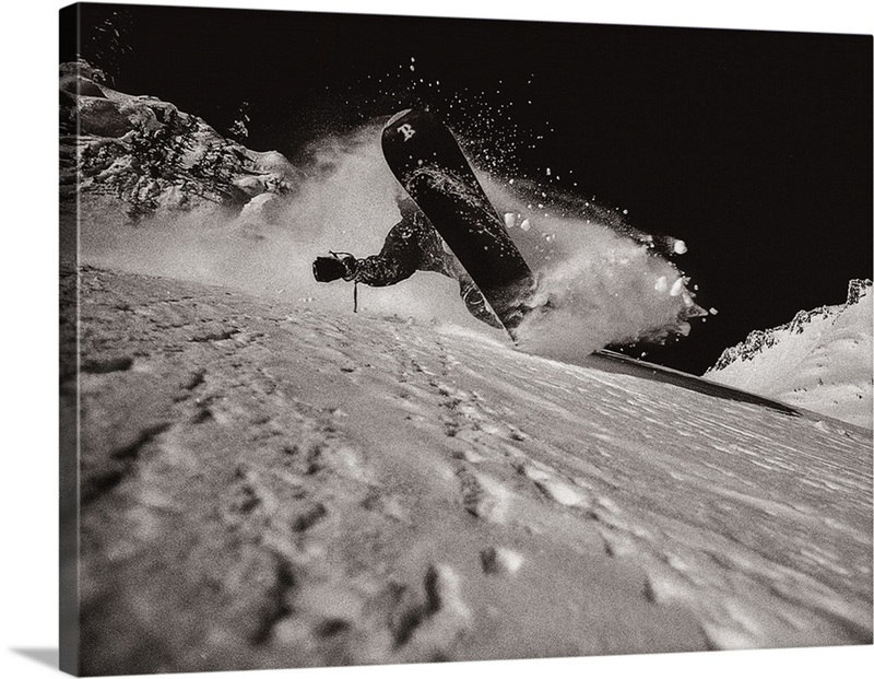 Ian Spiro snowboards in the Cascades, Washington | Great Big Canvas