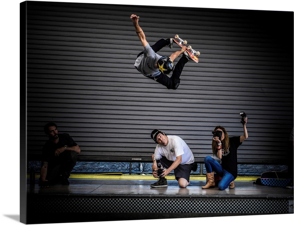 Legendary skateboarder Bucky Lasek, big method air at the vans skatepark. Location: Vans Skatepark.