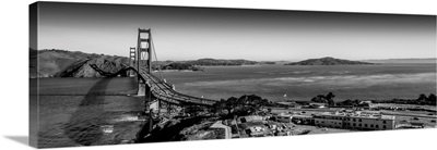 Looking North Towards The Golden Gate Bridge From San Francisco