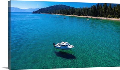 The crystal clear waters of Lake Tahoe