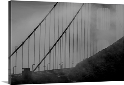 The Golden Gate Bridge Emerges From The Fog