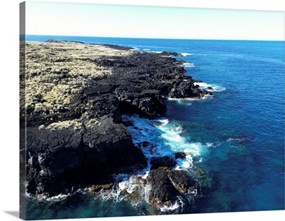 The Volcanic Shoreline Of Hawaii