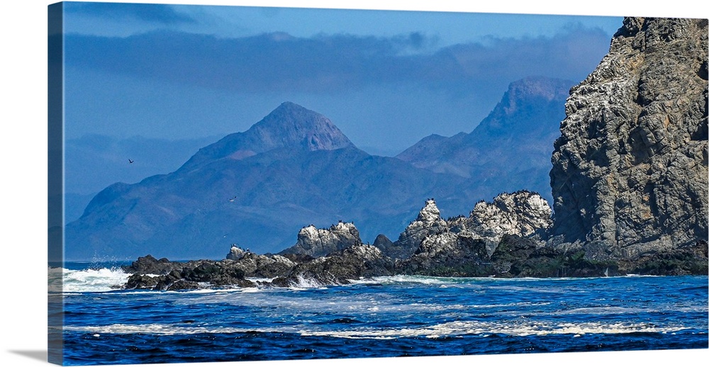 The Wild Rocky Shoreline Of Mexico's Magadalena Bay