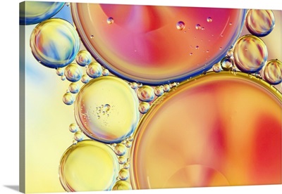 Candy Coloured Oil and Water Drops