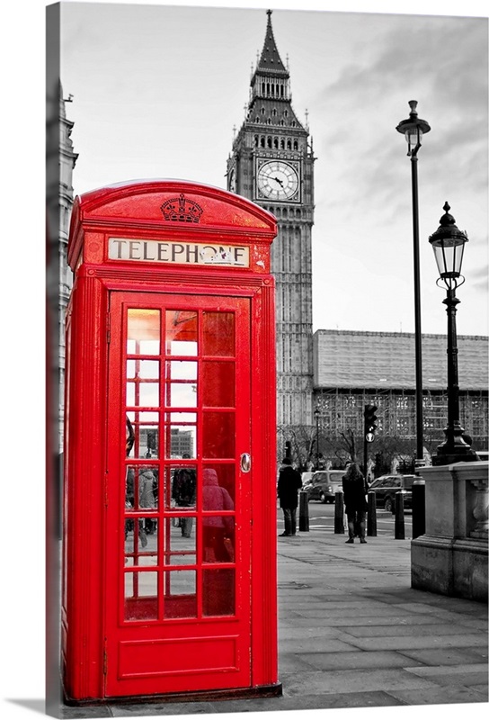 London Red Phone Booth Dictionary Art Print Architecture 