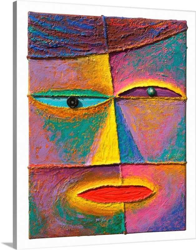 Abstract Face Wall Art, Canvas Prints, Framed Prints, Wall Peels