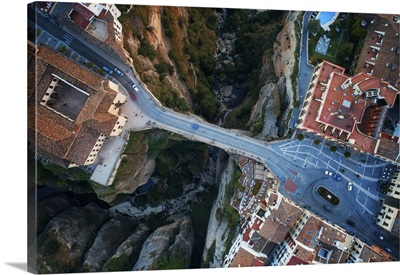 Aerial View Of Puente Nuevo Or New Bridge In Ronda, Spain