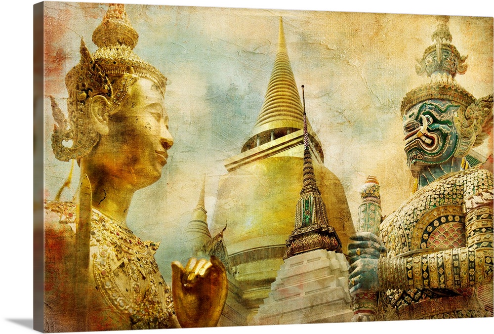 amazing Bangkok - artwork in painting style