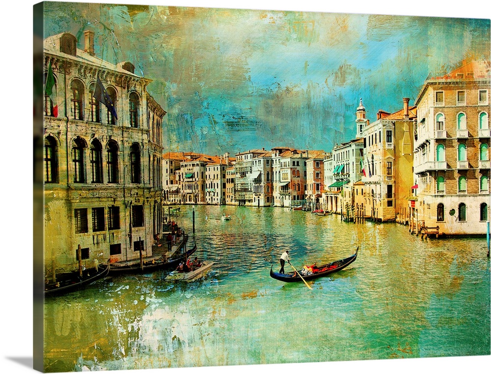 amazing Venice - artwork in retro style