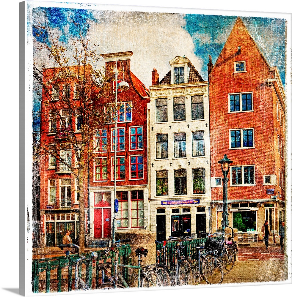 Amsterdam - artwork in painting style