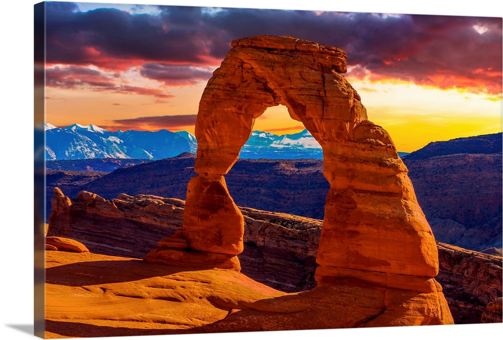 Beautiful Sunset Image taken at Arches National Park in Utah.