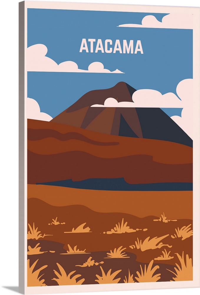 Atacama Modern Vector Travel Poster