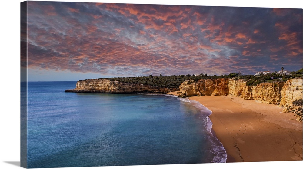 Beach And Cliffs Of Senhora Da Rocha, Lagoa, Algarve, Portugal