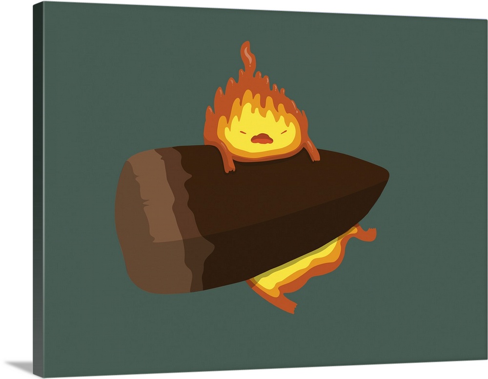 Calcifer from howl's moving castle.